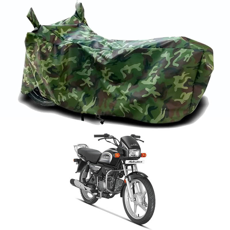 Gali Bazar Bike Body Cover for Hero Splendor Plus i3S (Pack of 1 ) , Jungle Gali Bazar Bike Body Cover for Hero Splendor Plus i3S (Pack of 1 ) , Jungle