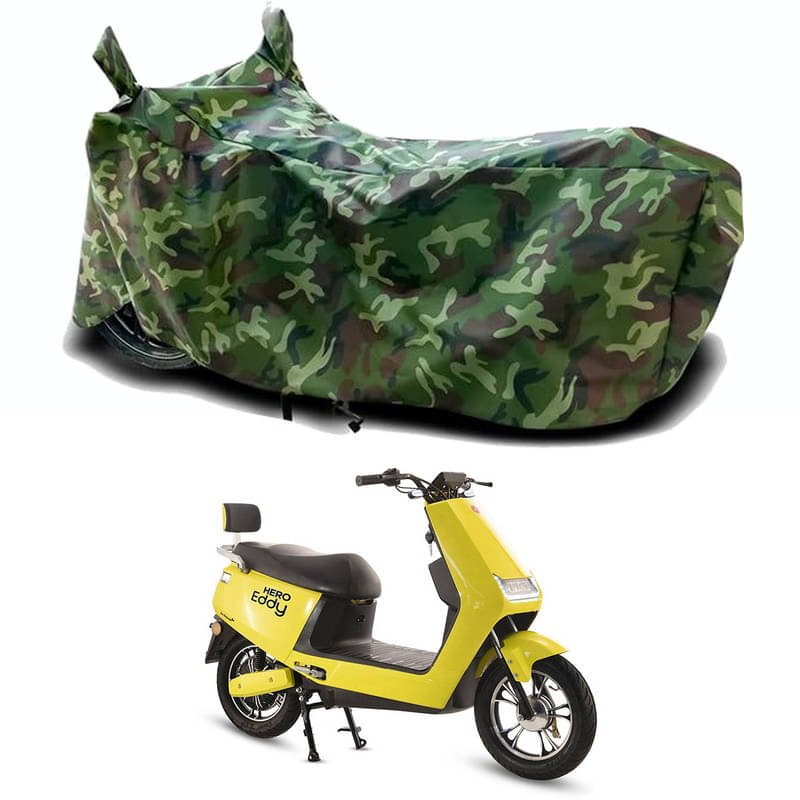 Gali Bazar Bike Body Cover for Hero Electric Eddy STD (Pack of 1 ) , Jungle Gali Bazar Bike Body Cover for Hero Electric Eddy STD (Pack of 1 ) , Jungle