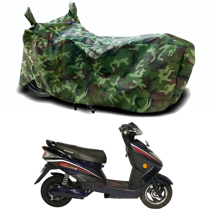 Gali Bazar Bike Body Cover for Okinawa Ridge (Pack of 1 ) , Jungle Gali Bazar Bike Body Cover for Okinawa Ridge (Pack of 1 ) , Jungle