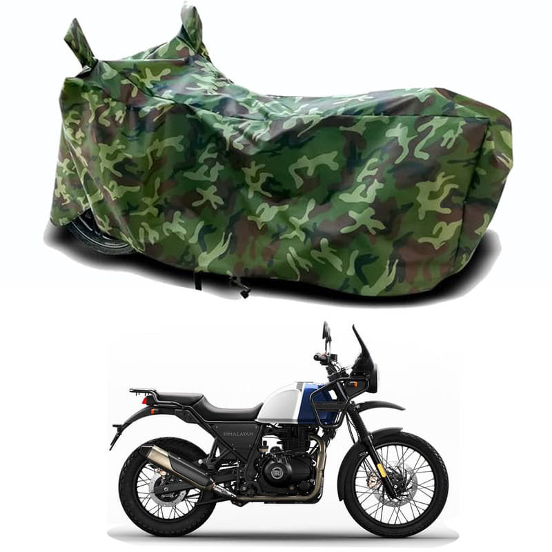 Gali Bazar Bike Body Cover for Royal Enfie Himalayan Lake (Pack of 1 ) , Jungle Gali Bazar Bike Body Cover for Royal Enfie Himalayan Lake (Pack of 1 ) , Jungle