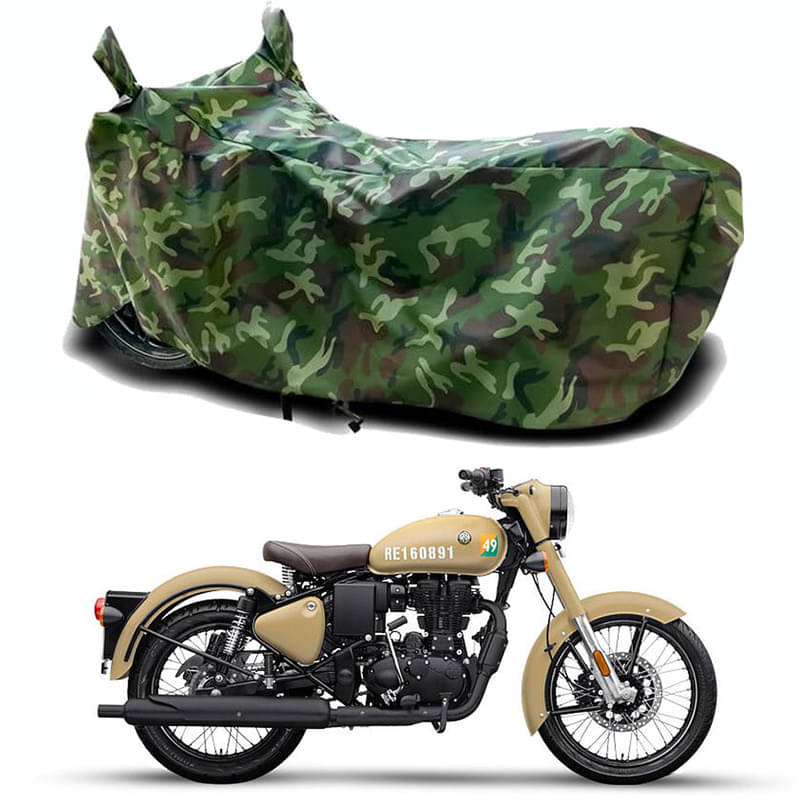     			Gali Bazar Bike Body Cover for Royal Enfield ( Pack of 1 ) , Jungle