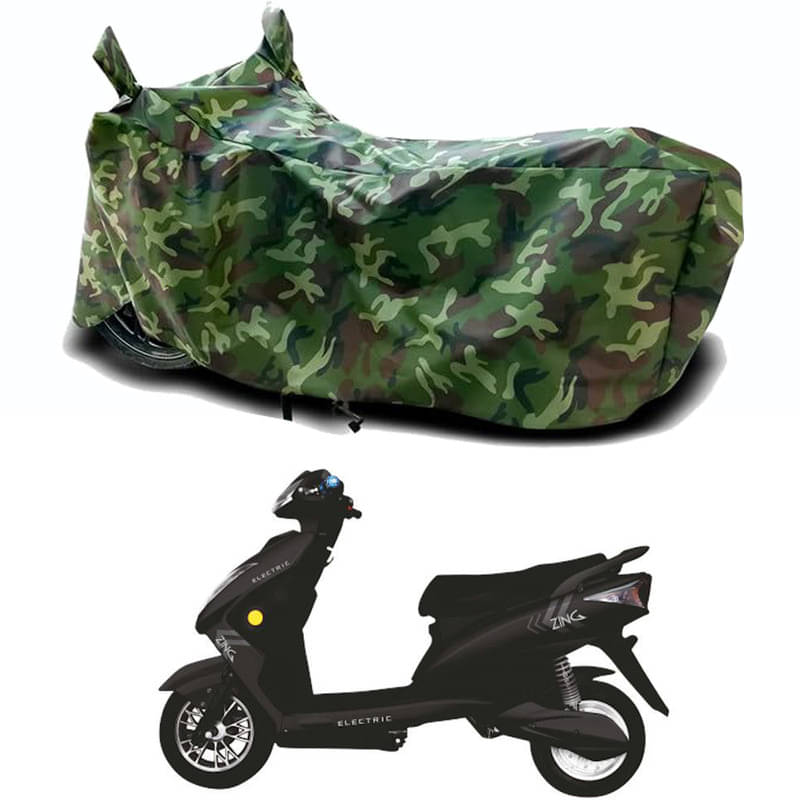 Gali Bazar Bike Body Cover for Kinetic Green Zing Big B (Pack of 1 ) , Jungle Gali Bazar Bike Body Cover for Kinetic Green Zing Big B (Pack of 1 ) , Jungle