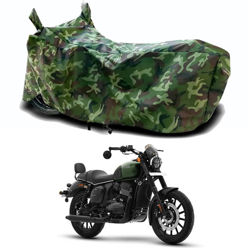     			Gali Bazar Bike Body Cover for Yezdi Roadster Hunter (Pack of 1 ) , Jungle