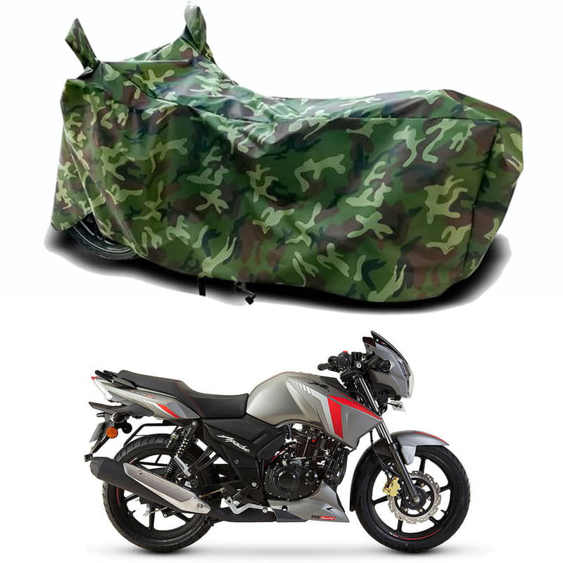 Gali Bazar Bike Body Cover for TVS Apache RTR 160 ABS Disc (Pack of 1 ) , Jungle Gali Bazar Bike Body Cover for TVS Apache RTR 160 ABS Disc (Pack of 1 ) , Jungle