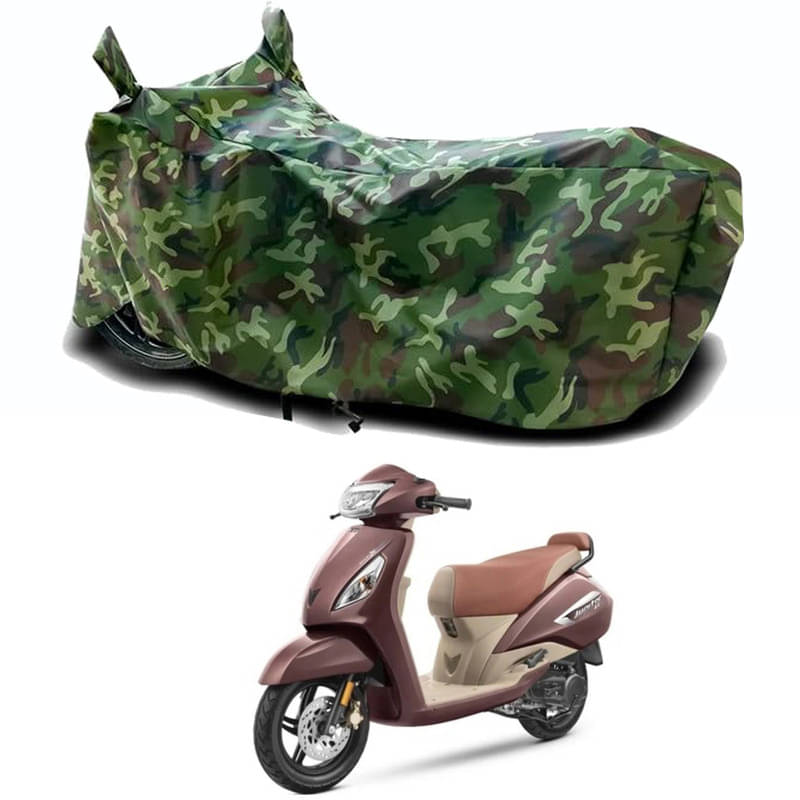     			Gali Bazar Bike Body Cover for TVS Jupiter ZX Smart (Pack of 1 ) , Jungle