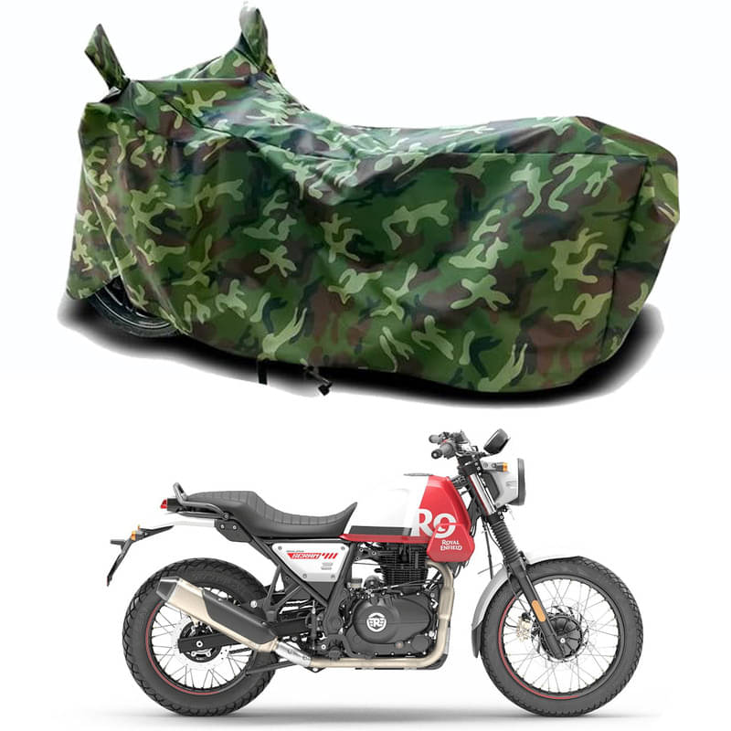     			Gali Bazar Bike Body Cover for Royal Enfie Scram 411 (Pack of 1 ) , Jungle