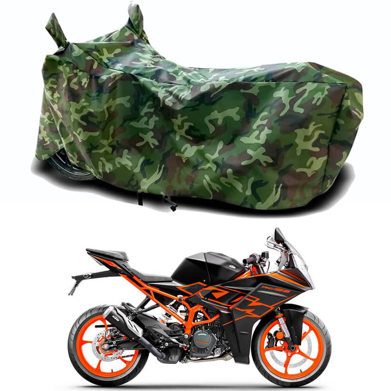 Gali Bazar Bike Body Cover for KTM RC 125 (Pack of 1 ) , Jungle Gali Bazar Bike Body Cover for KTM RC 125 (Pack of 1 ) , Jungle