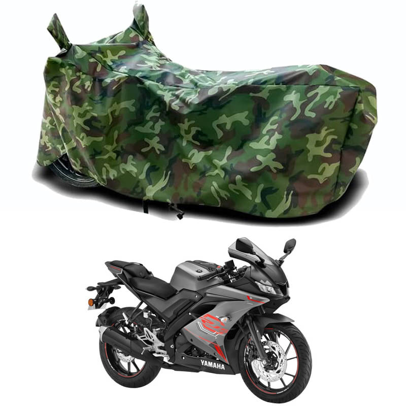 Gali Bazar Bike Body Cover for Yamaha R15 V4 BS6 (Pack of 1 ) , Jungle Gali Bazar Bike Body Cover for Yamaha R15 V4 BS6 (Pack of 1 ) , Jungle