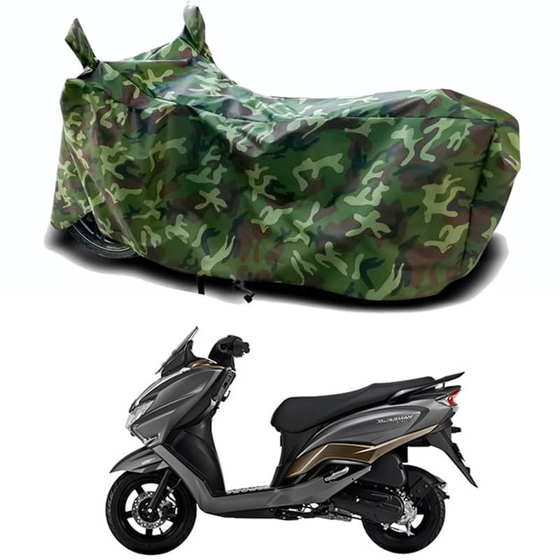     			Gali Bazar Bike Body Cover for Suzuki Burgman Electric (Pack of 1 ) , Jungle