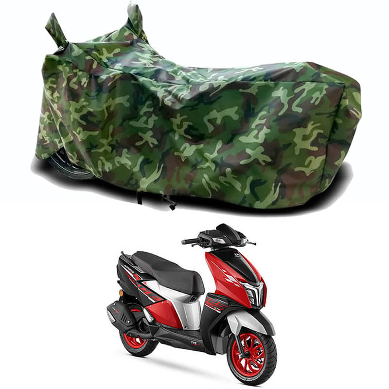     			Gali Bazar Bike Body Cover for TVS NTORQ 125 Race (Pack of 1 ) , Jungle