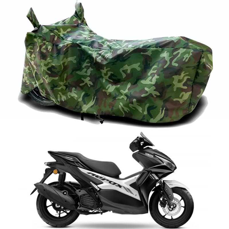 Gali Bazar Bike Body Cover for Yamaha Aerox 155 BS6 (Pack of 1 ) , Jungle Gali Bazar Bike Body Cover for Yamaha Aerox 155 BS6 (Pack of 1 ) , Jungle