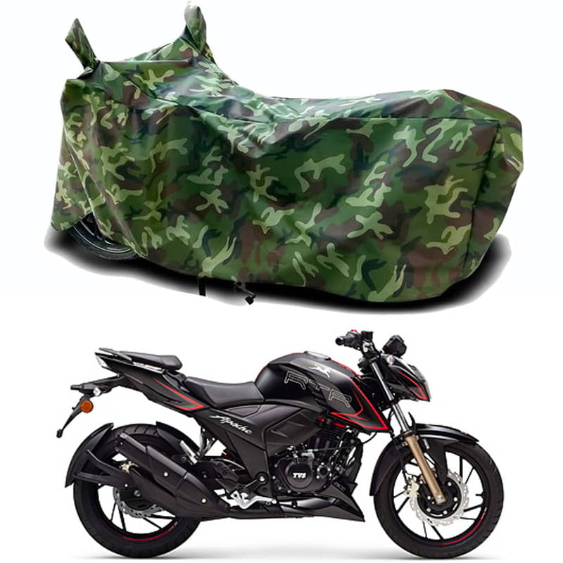 Gali Bazar Bike Body Cover for TVS Apache RTR 200 4V (Pack of 1 ) , Jungle Gali Bazar Bike Body Cover for TVS Apache RTR 200 4V (Pack of 1 ) , Jungle