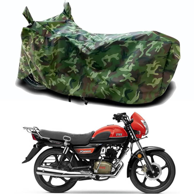 Gali Bazar Bike Body Cover for TVS Radeon Dual Disc (Pack of 1 ) , Jungle Gali Bazar Bike Body Cover for TVS Radeon Dual Disc (Pack of 1 ) , Jungle