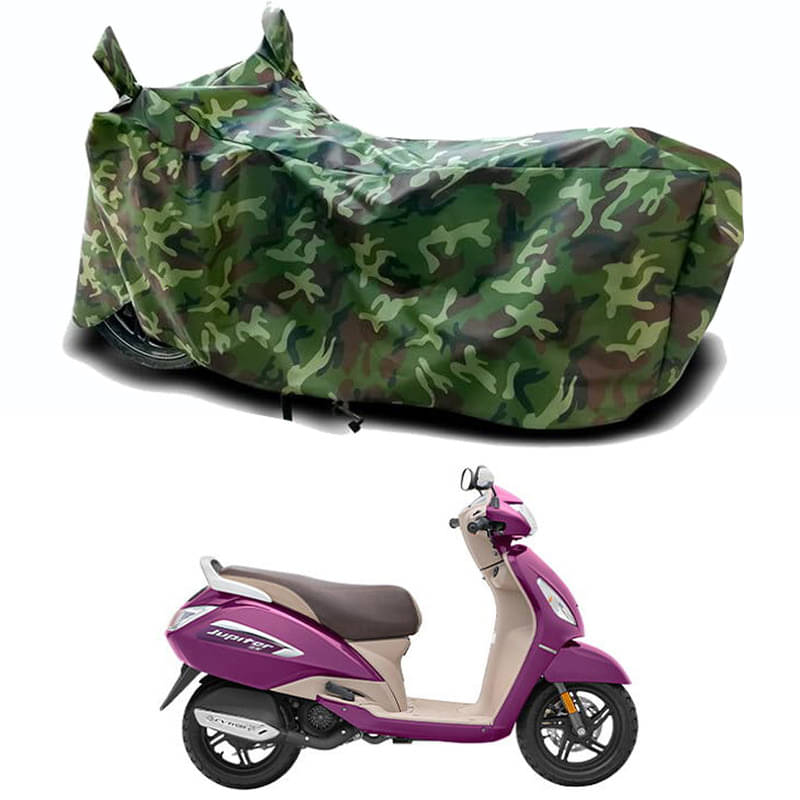 Gali Bazar Bike Body Cover for TVS Jupiter ZX Disc (Pack of 1 ) , Jungle     			Gali Bazar Bike Body Cover for TVS Jupiter ZX Disc (Pack of 1 ) , Jungle