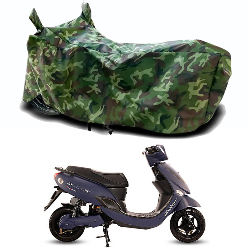 Gali Bazar Bike Body Cover for Hero Electric Photon LP (Pack of 1 ) , Jungle Gali Bazar Bike Body Cover for Hero Electric Photon LP (Pack of 1 ) , Jungle