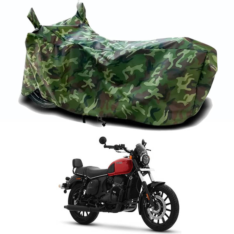     			Gali Bazar Bike Body Cover for Yezdi Roadster Inferno (Pack of 1 ) , Jungle