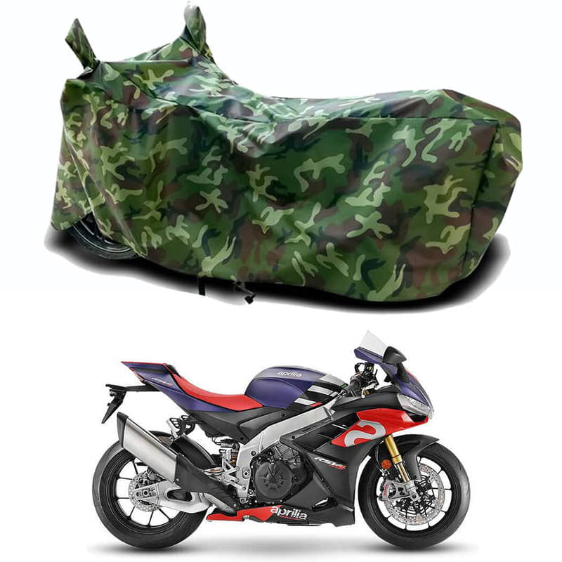 Gali Bazar Bike Body Cover for Aprilia RSV4 1100 Factory (Pack of 1 ) , Jungle     			Gali Bazar Bike Body Cover for Aprilia RSV4 1100 Factory (Pack of 1 ) , Jungle