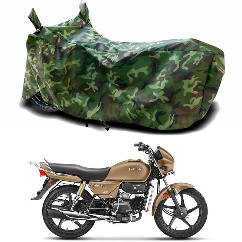 Gali Bazar Bike Body Cover for Hero Splendor Plus (Pack of 1 ) , Jungle Gali Bazar Bike Body Cover for Hero Splendor Plus (Pack of 1 ) , Jungle