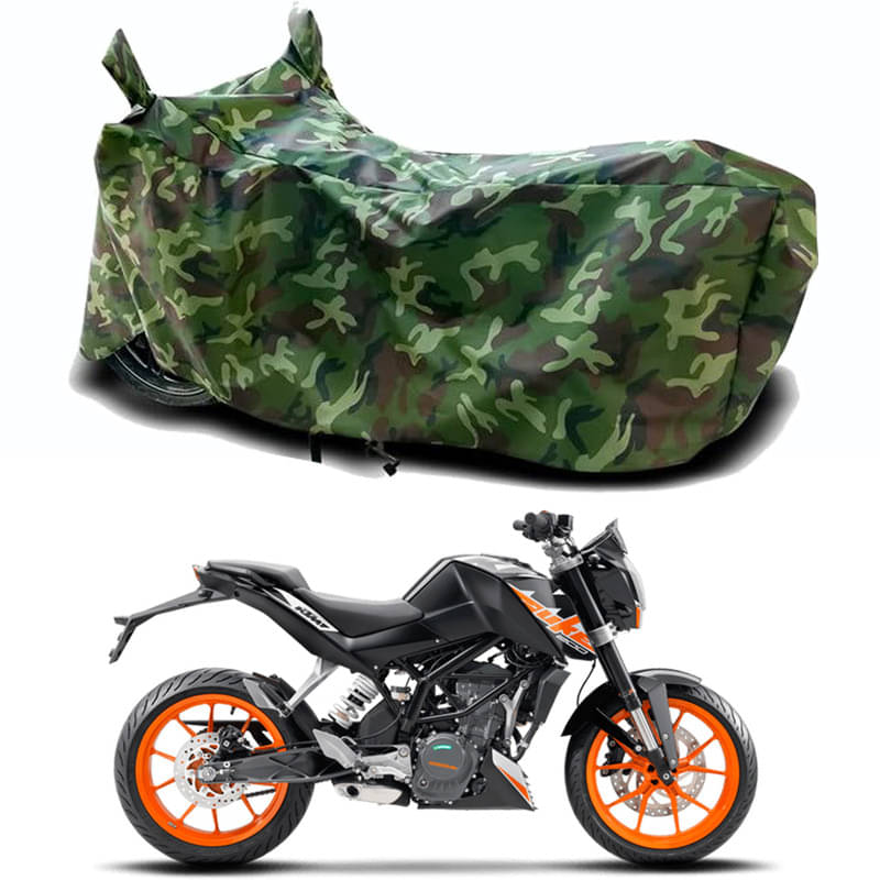 Gali Bazar Bike Body Cover for KTM 200 Duke (Pack of 1 ) , Jungle Gali Bazar Bike Body Cover for KTM 200 Duke (Pack of 1 ) , Jungle