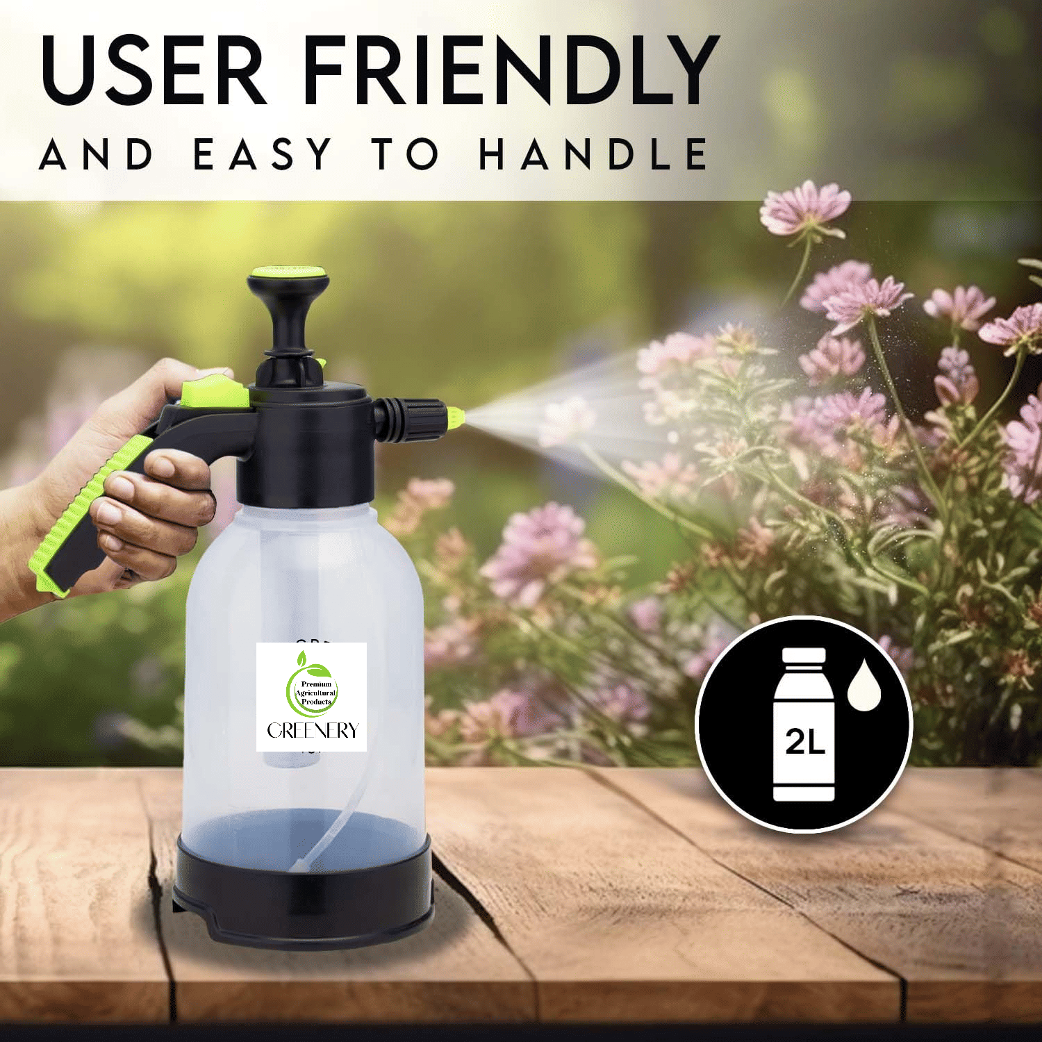 Greenery Hand Held Sprayer ( Pack of 1 ) Greenery Hand Held Sprayer ( Pack of 1 )