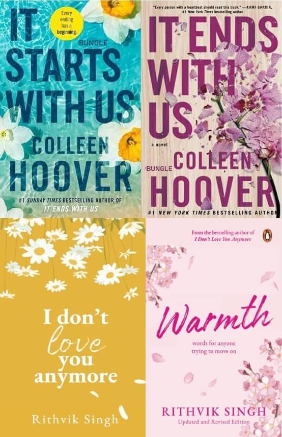It Starts With Us + It Ends With Us + Warmth + I Don't Love You Anymore - Combo Of 4 Books It Starts With Us + It Ends With Us + Warmth + I Don't Love You Anymore - Combo Of 4 Books