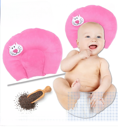     			KALRA MAGIC Pink Cotton Neck supporter (Horse-shoe) Baby Pillow