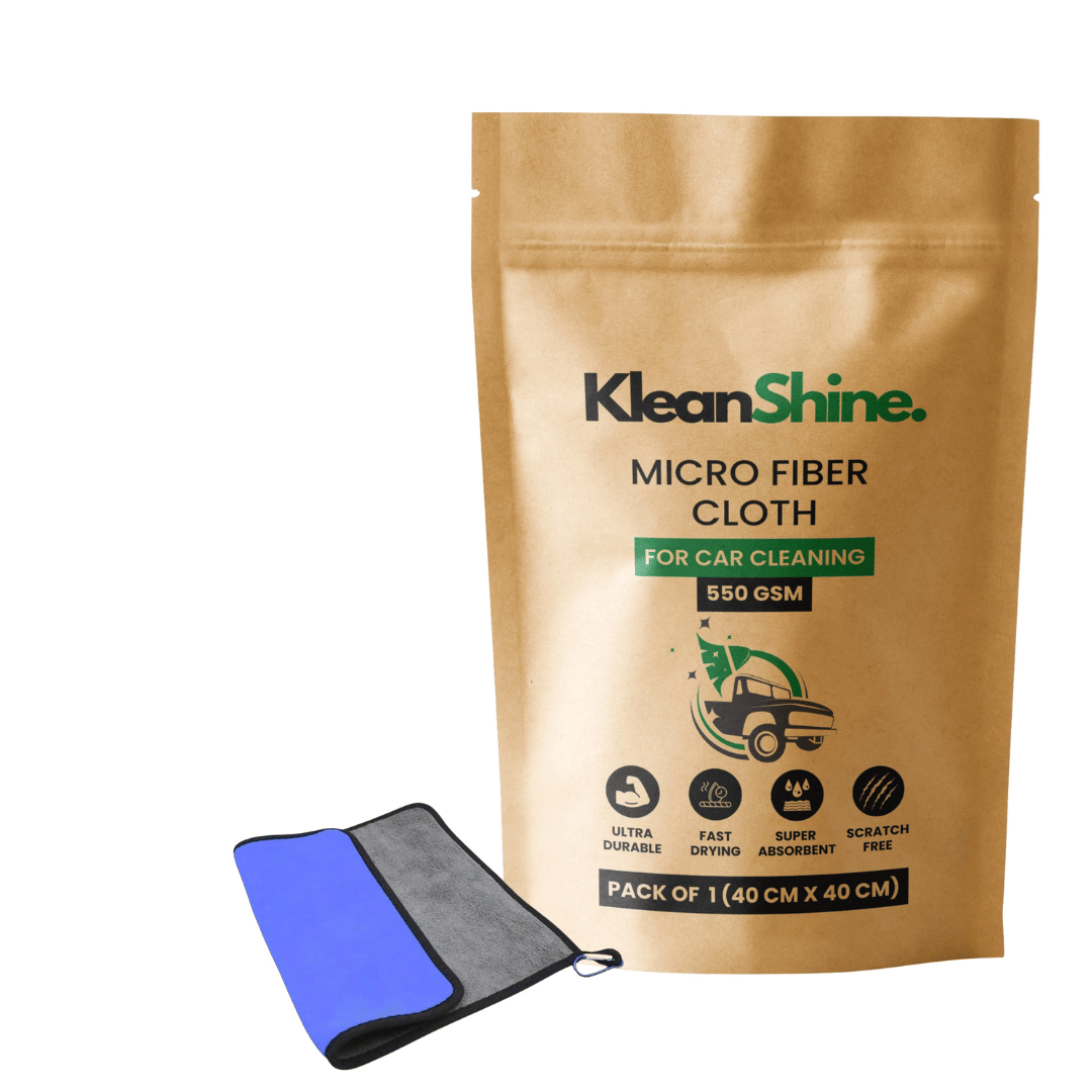 KLEANSHINE Blue 550 GSM Microfiber Cloth For Automobile ( Pack of 1 ) KLEANSHINE Blue 550 GSM Microfiber Cloth For Automobile ( Pack of 1 )