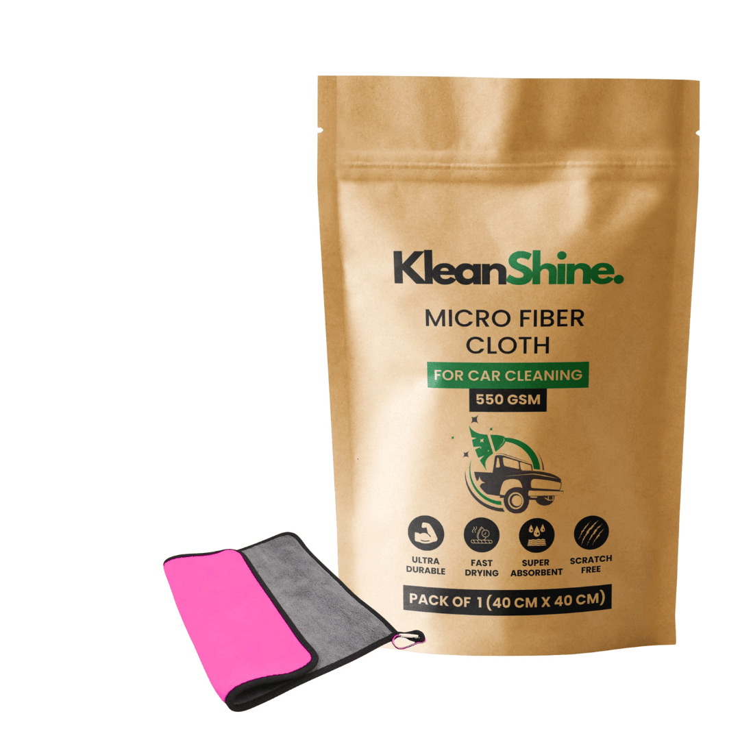     			KLEANSHINE Pink 550 GSM Microfiber Cloth For Automobile ( Pack of 1 )