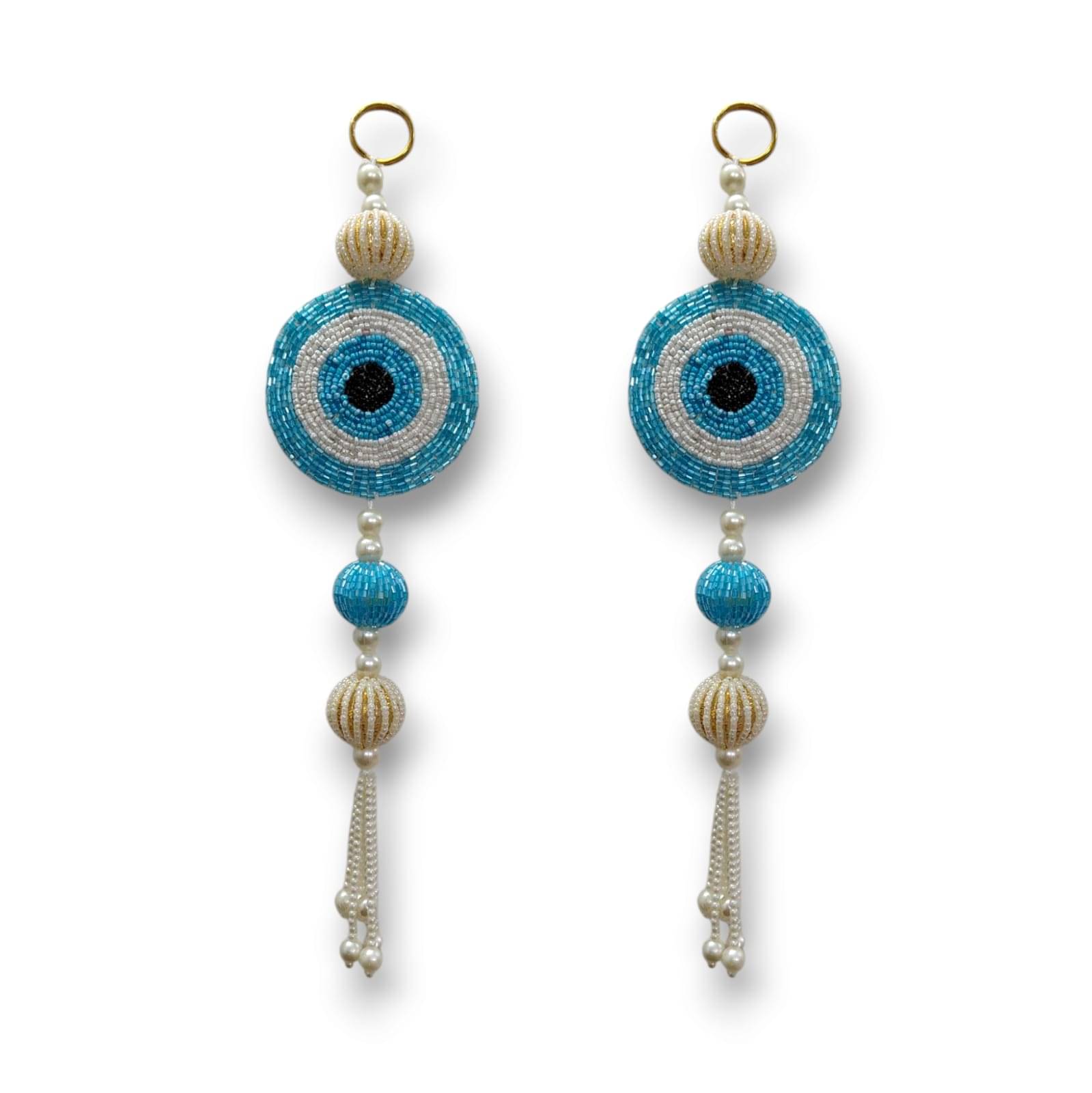 KOOGLY Evil Eye Hanging for Positive Energy and Good Luck Wall Hangings for Main Door Entrance, Pooja Room, Temple - Navratri Diwali Decoration Items Sky Blue KOOGLY Evil Eye Hanging for Positive Energy and Good Luck Wall Hangings for Main Door Entrance, Pooja Room, Temple - Navratri Diwali Decoration Items Sky Blue