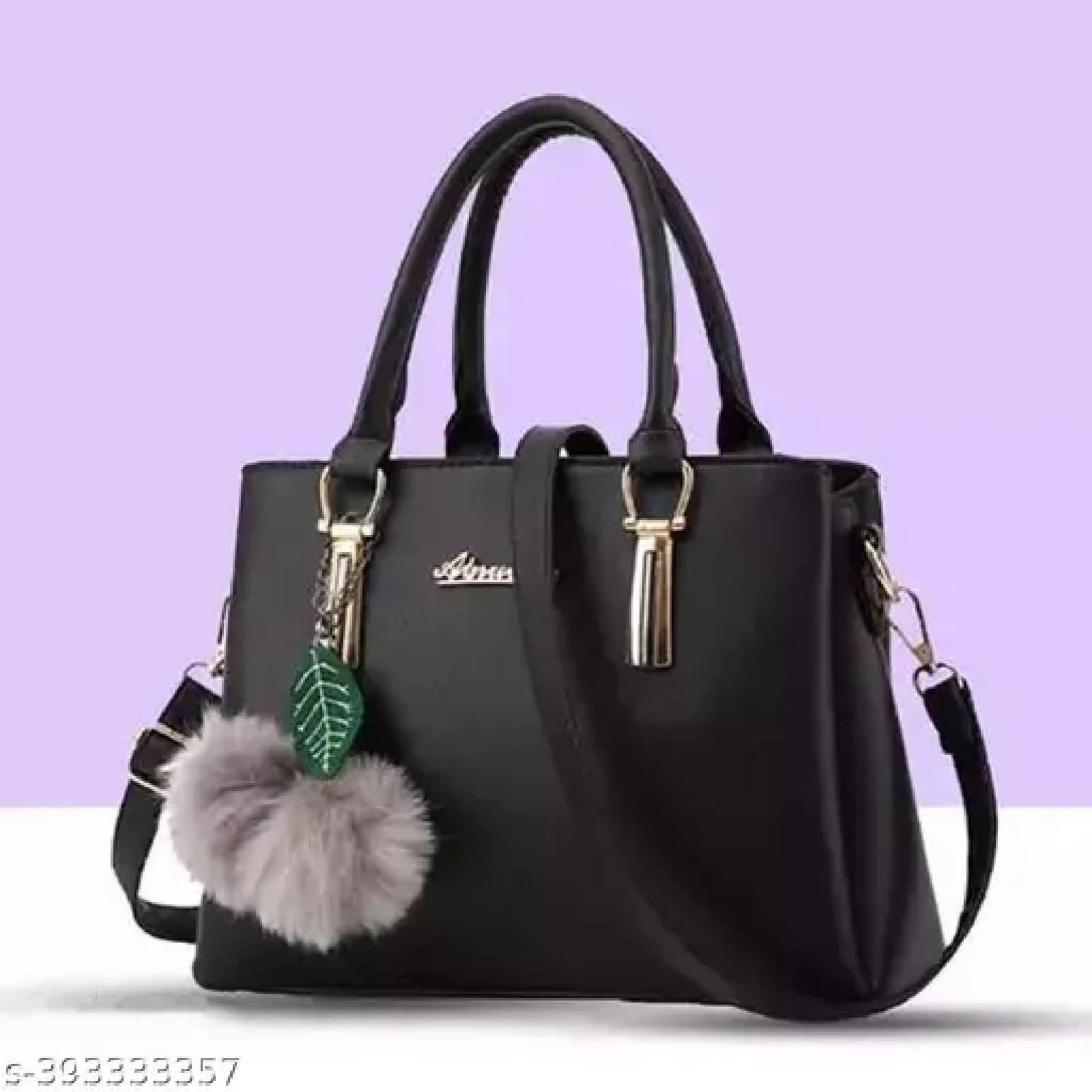     			Khatushyam collection Backpack Faux Leather Set of 1 ( Black )