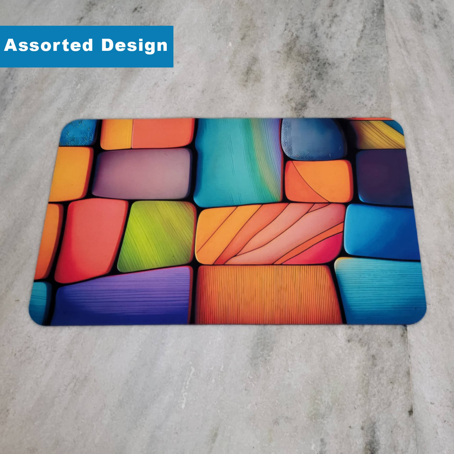 Luxurivo Home Assorted Rubber Rectangular Floor Mat ( Pack of 1 ) Luxurivo Home Assorted Rubber Rectangular Floor Mat ( Pack of 1 )