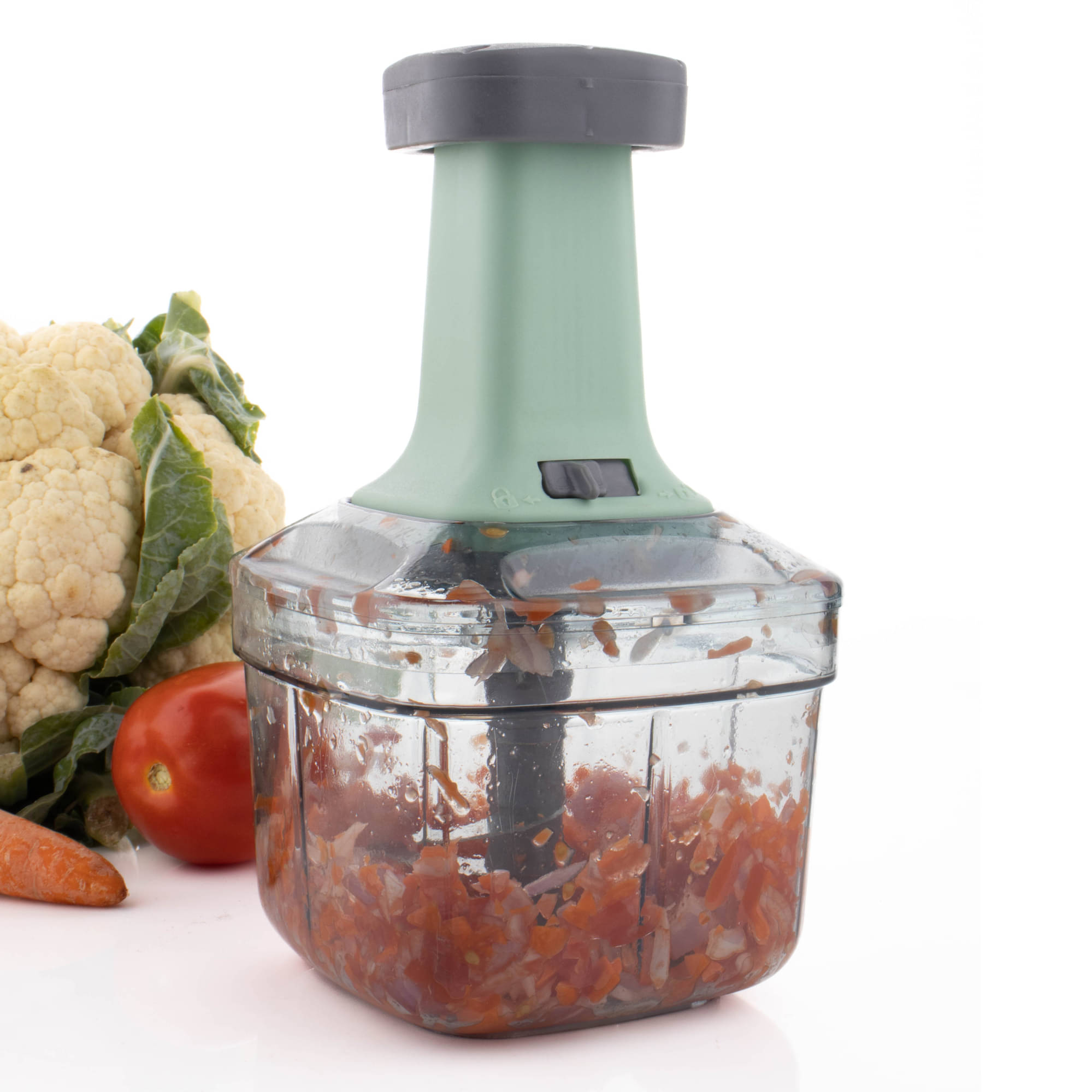     			Magicspoon Fruit & Vegetable Chopper with 4 Blades, 1000ml, Set of 1