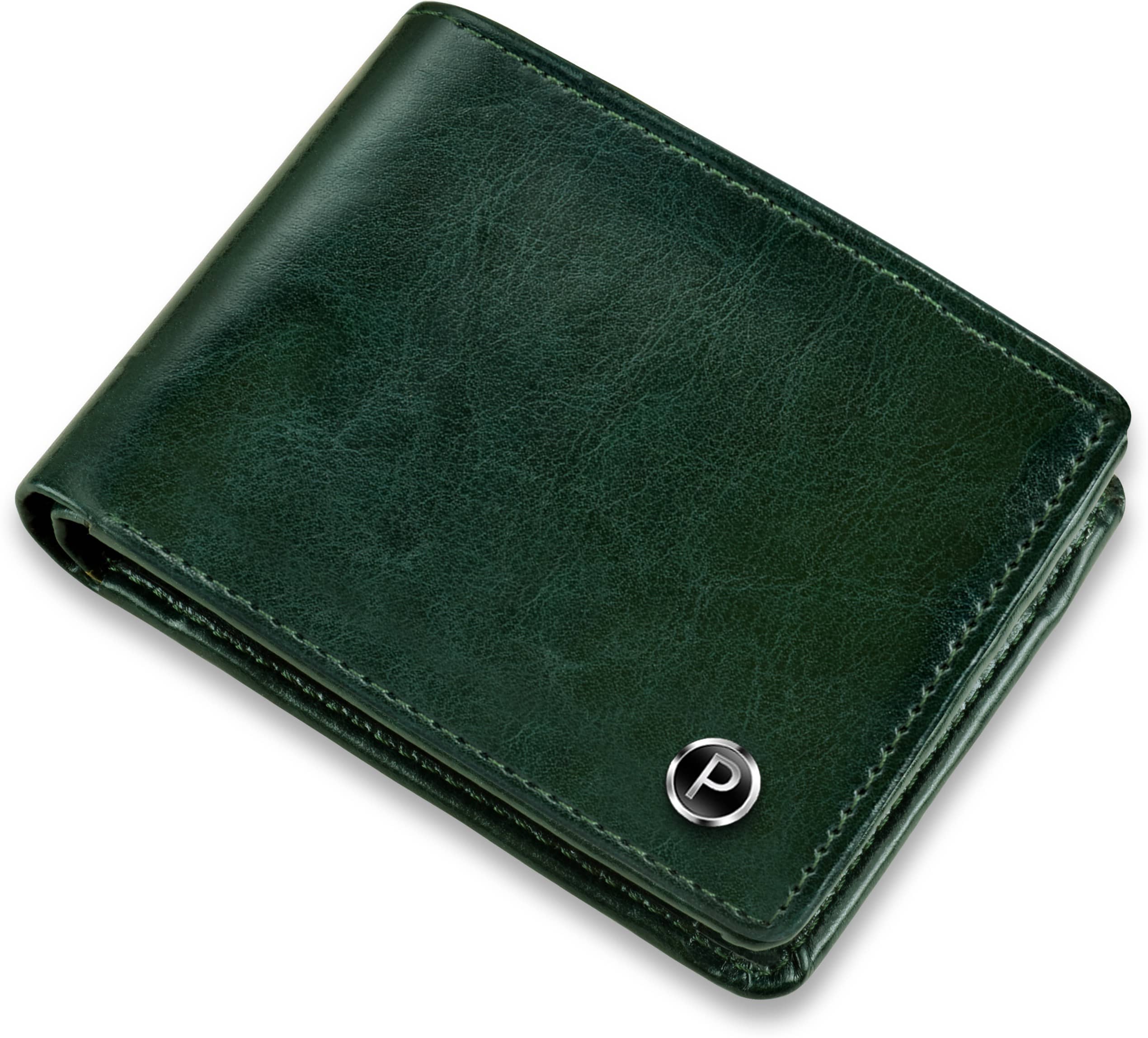 PIRASO PU Solid Men's Regular Wallet With 3 Slots For Card ( Green , Pack of 1 ) - Handbags | Buy online on ZillyBuy
