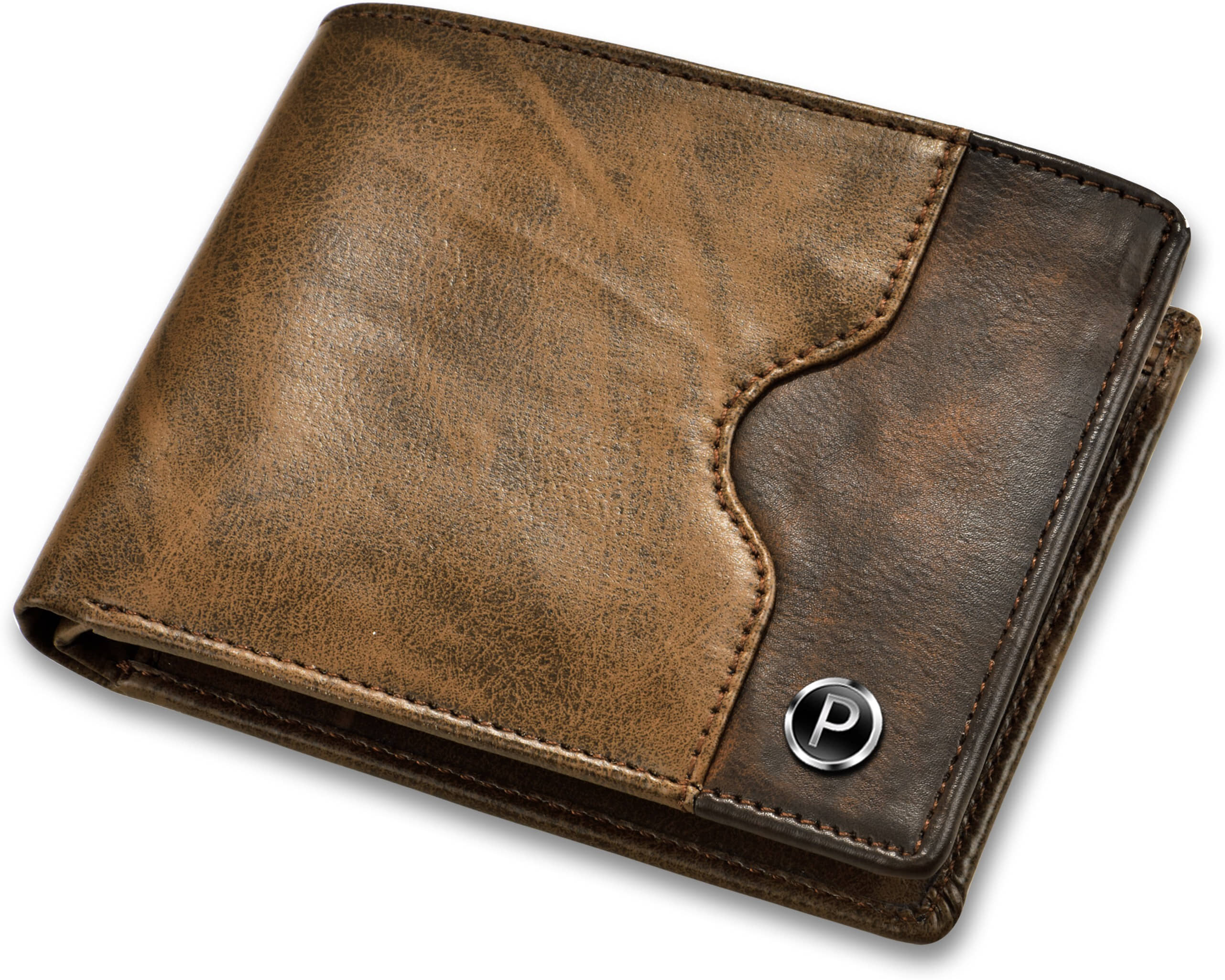 PIRASO PU Solid Men's Regular Wallet With 6 Slots For Card ( Brown , Pack of 1 ) - Handbags | Buy online on ZillyBuy