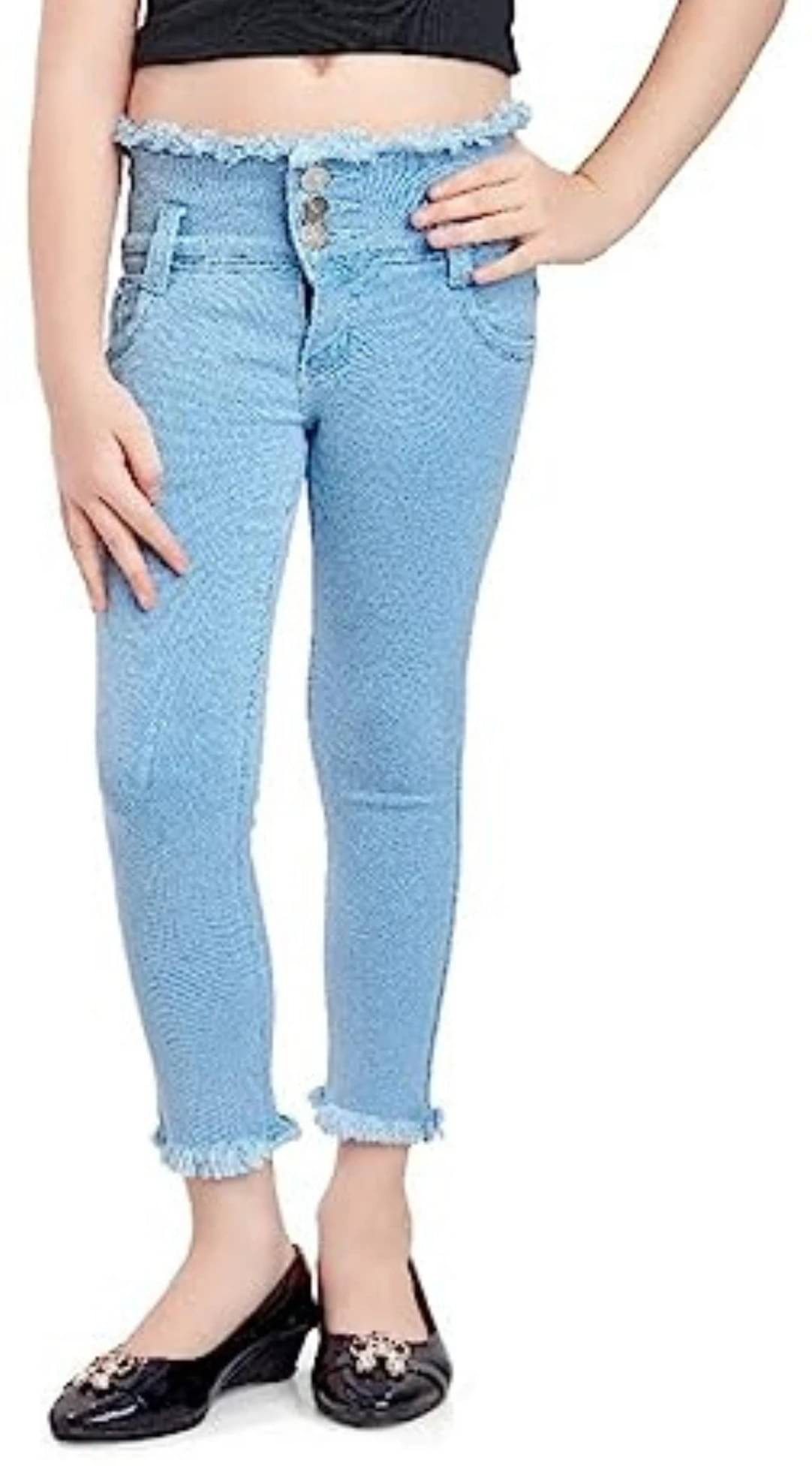     			PX4 JEANSWEAR Girls Cotton Blend Jeans ( Pack of 1 , Light Blue )