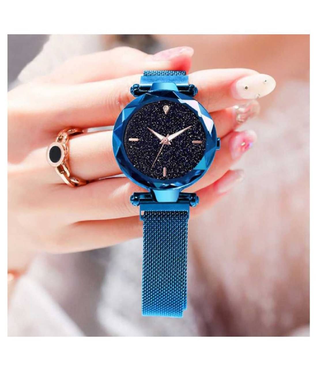     			Renaissance Traders Blue Metal Analog Womens Watch