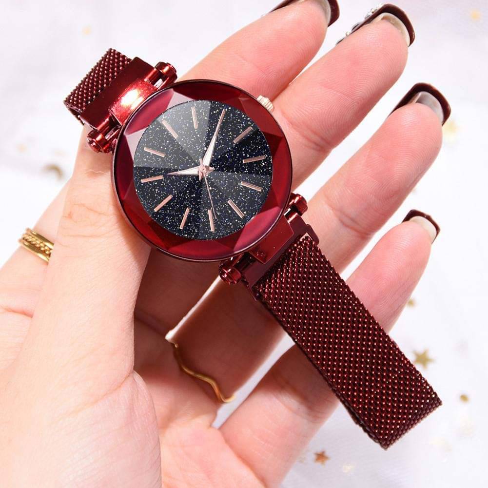     			Renaissance Traders Red Metal Analog Womens Watch