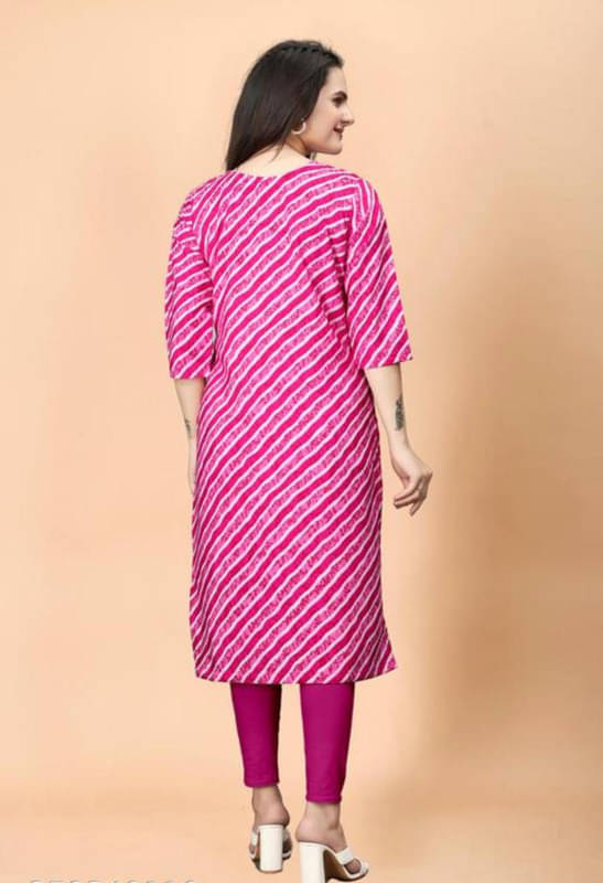 Rudra Enterprise Women Cotton Embroidered Straight Kurti ( Pink ) Rudra Enterprise Women Cotton Embroidered Straight Kurti ( Pink )