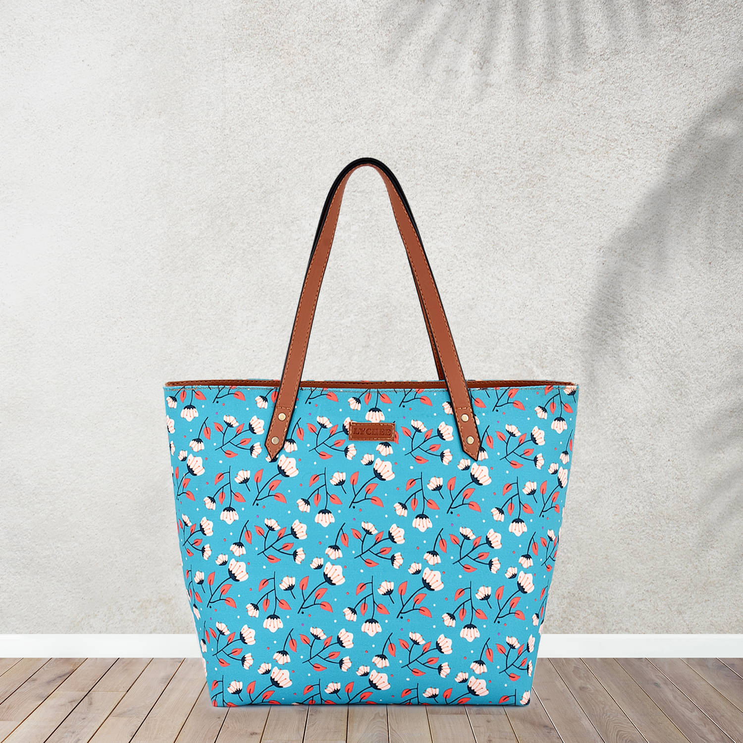     			SAKWOODS Tote Bag Canvas Set of 1 ( Blue )