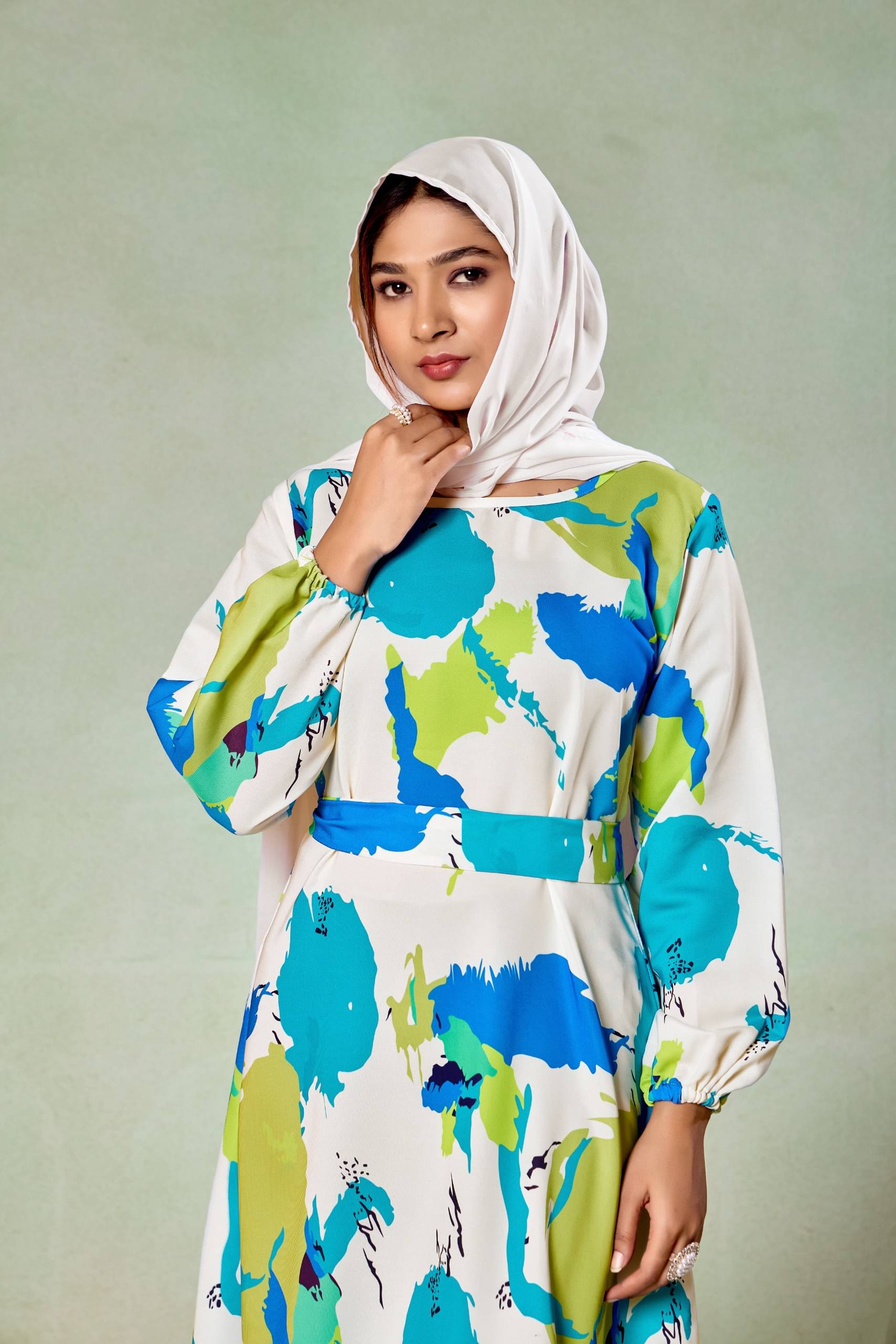     			SARINKU Polyester Burqa without Hijab Multicolor ( Pack of 1 )