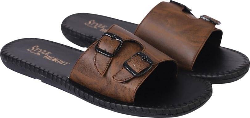     			Style Height Brown Men's Slide Flip Flop