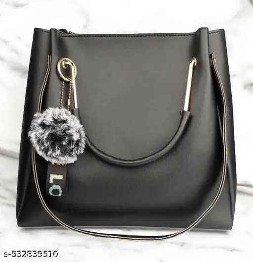     			UOB Shoulder Bag PU Set of 1 ( Black )