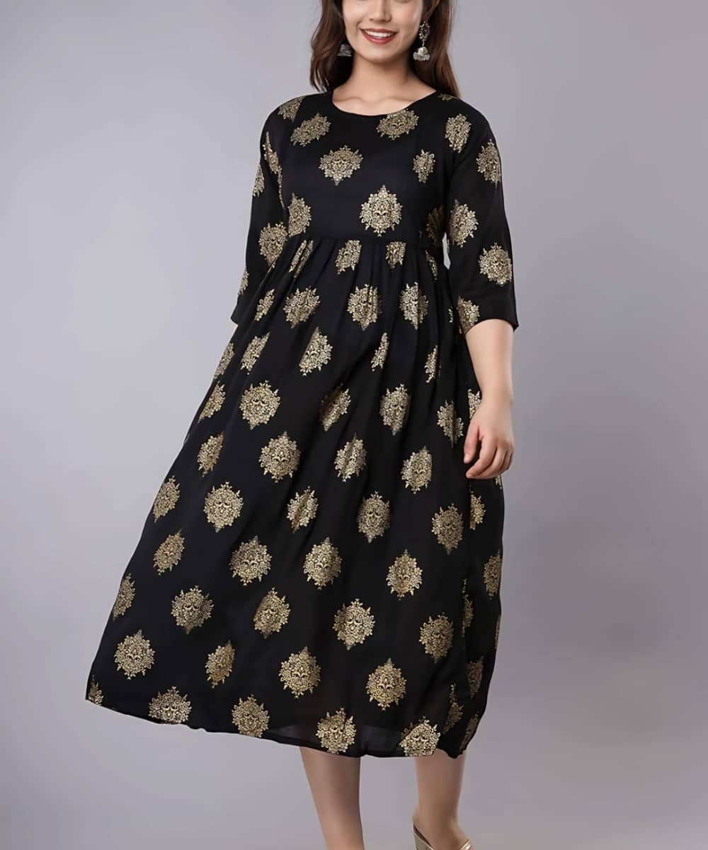VKASHFAB Green Viscose Women's Maternity Dress ( Pack of 1 )