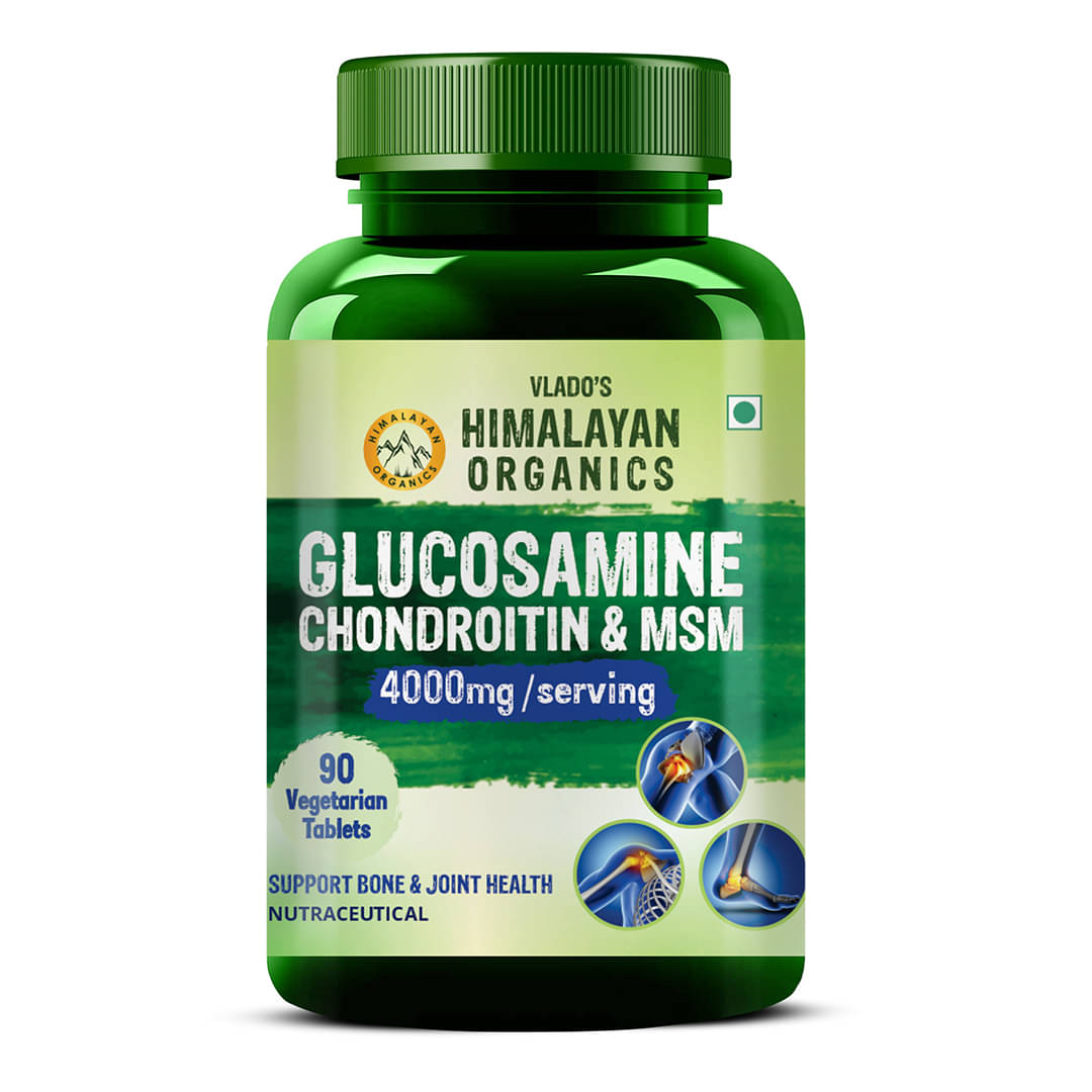     			Vlado's Himalayan Organics Glucosamine Veg Tablets, Chondroitin, MSM + Boswellia Joint Support 90 No.s