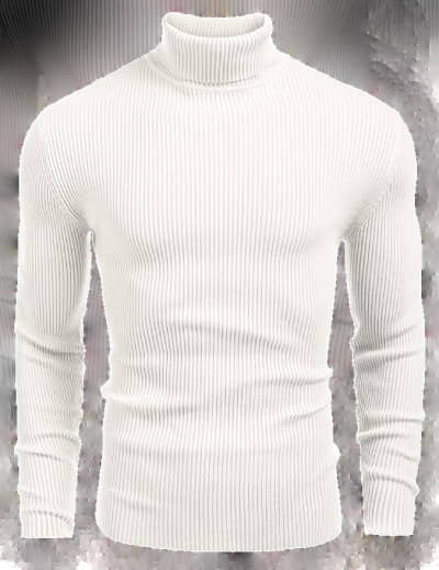 nikline Woollen High Neck Men's Sweatshirt - Black ( Pack of 1 )