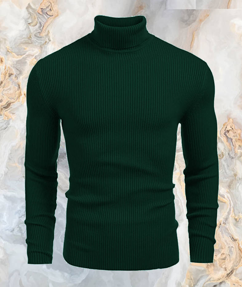 nikline Woollen High Neck Men's Sweatshirt - Green ( Pack of 1 ) nikline Woollen High Neck Men's Sweatshirt - Green ( Pack of 1 )