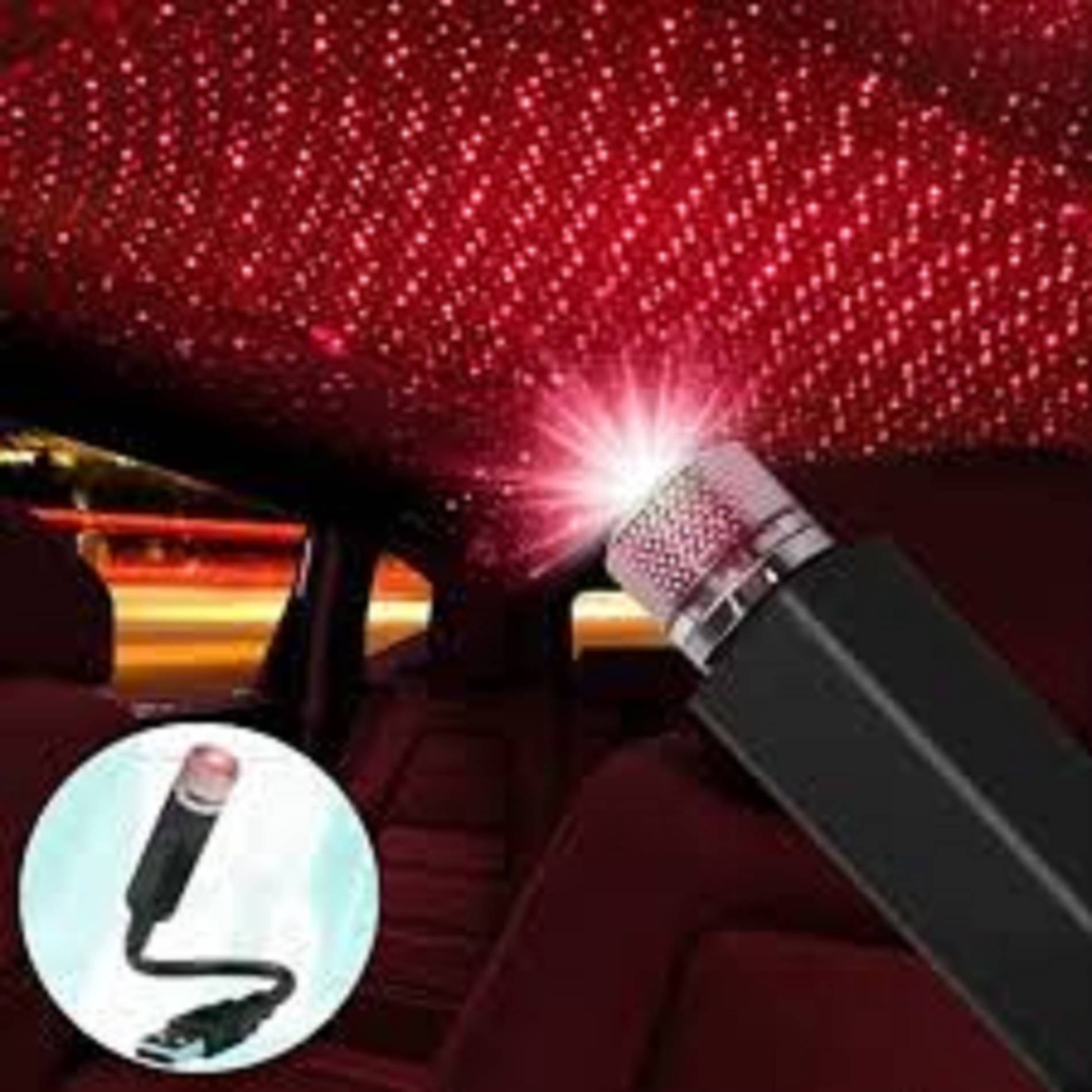     			usb car light