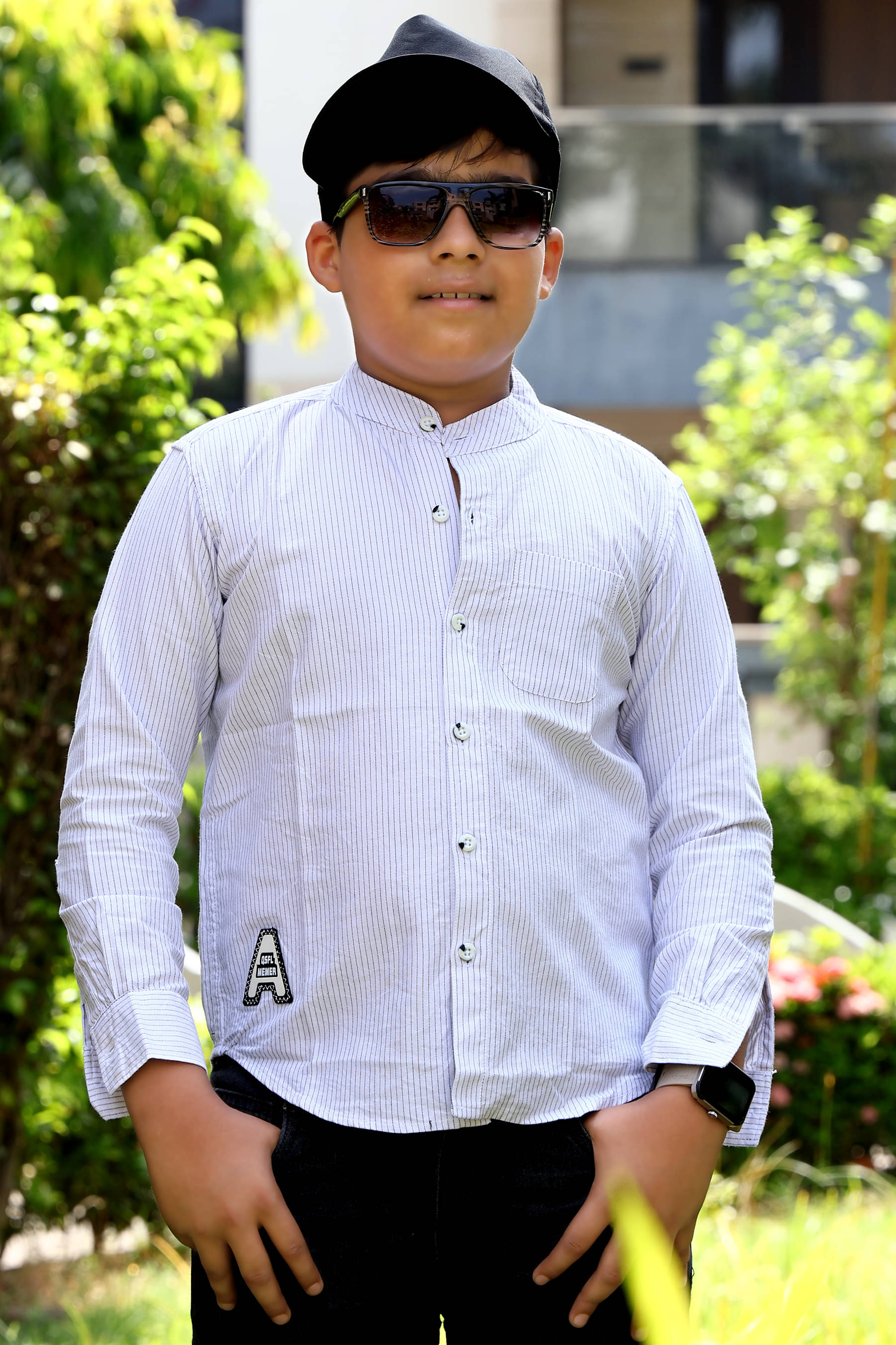     			ALY JOHN Pack of 1 Boys 100% Cotton Full Sleeves Shirt ( White )