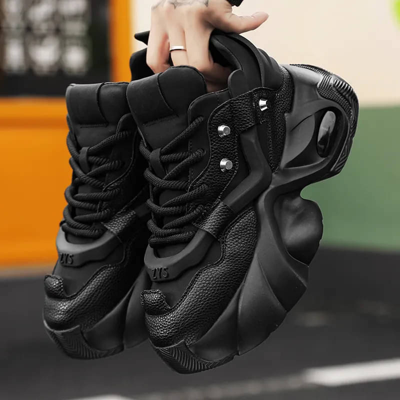     			Akiko Shadow Pulse X1 Black Men's Sneakers