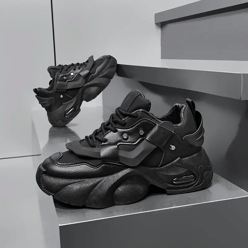     			Akiko Shadow Pulse X1 Black Men's Sneakers